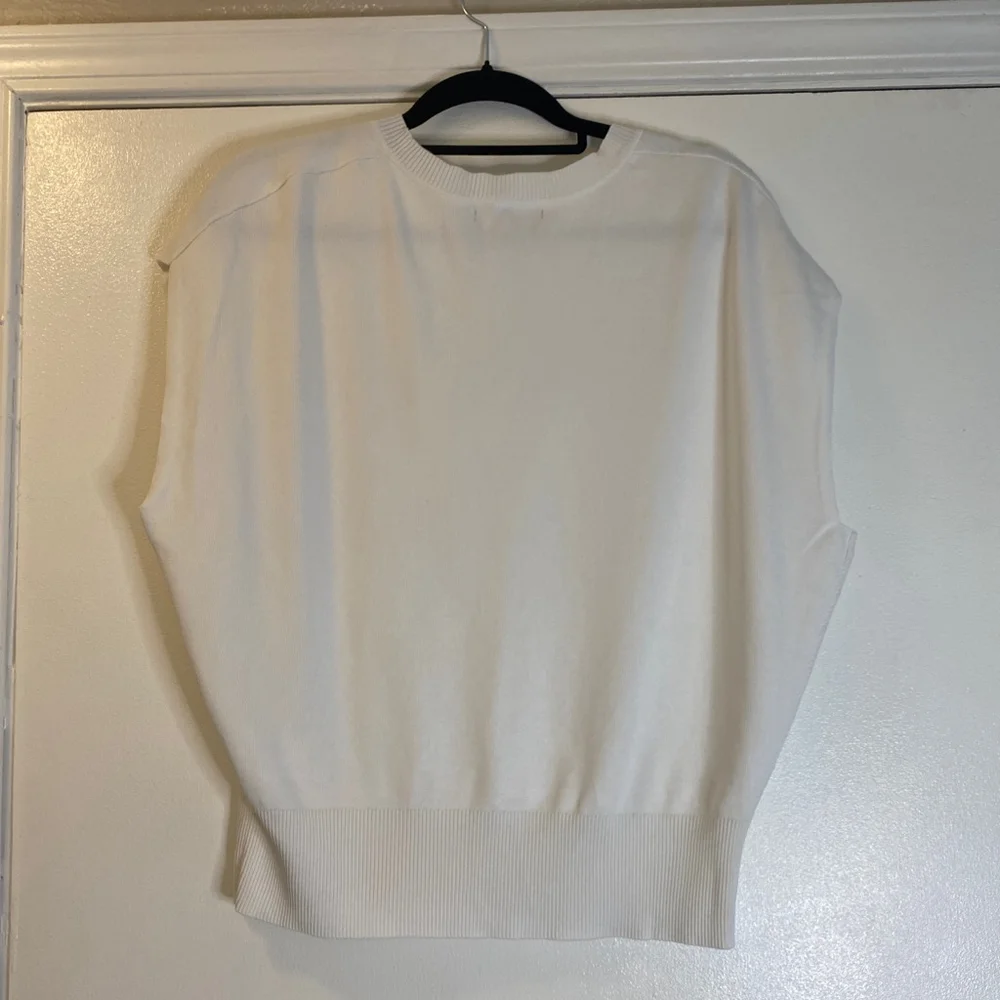 Women's Banana Republic Sweater Vest White Size M - Picture 4 of 5